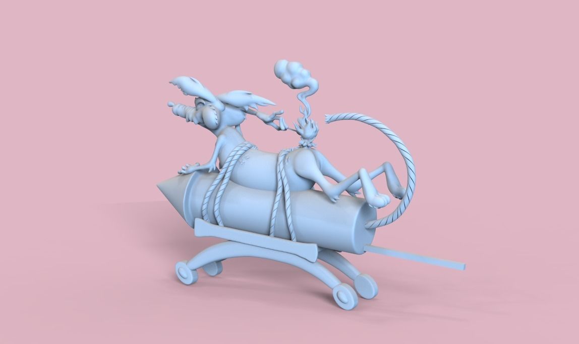 WILE E COYOTE ACME ROCKET 3D print model_12