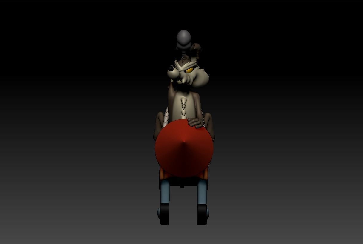 WILE E COYOTE ACME ROCKET 3D print model_16