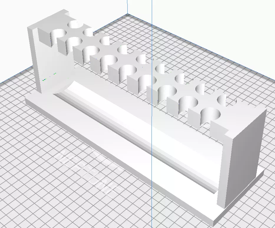 18 Slot 10ml Syringe Drying Rack 3D print model_0