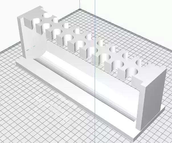 18 Slot 10ml Syringe Drying Rack 3D print model