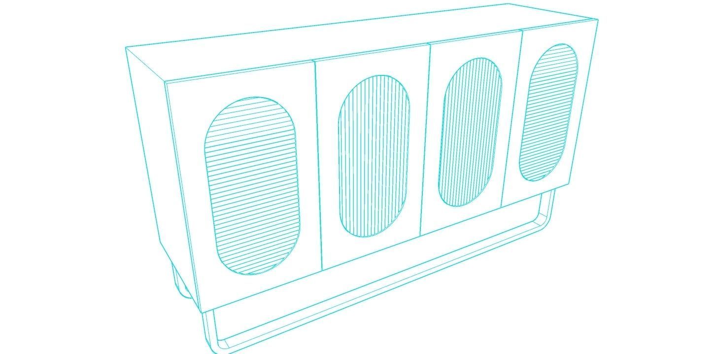 Unique sideboard 3D model_4