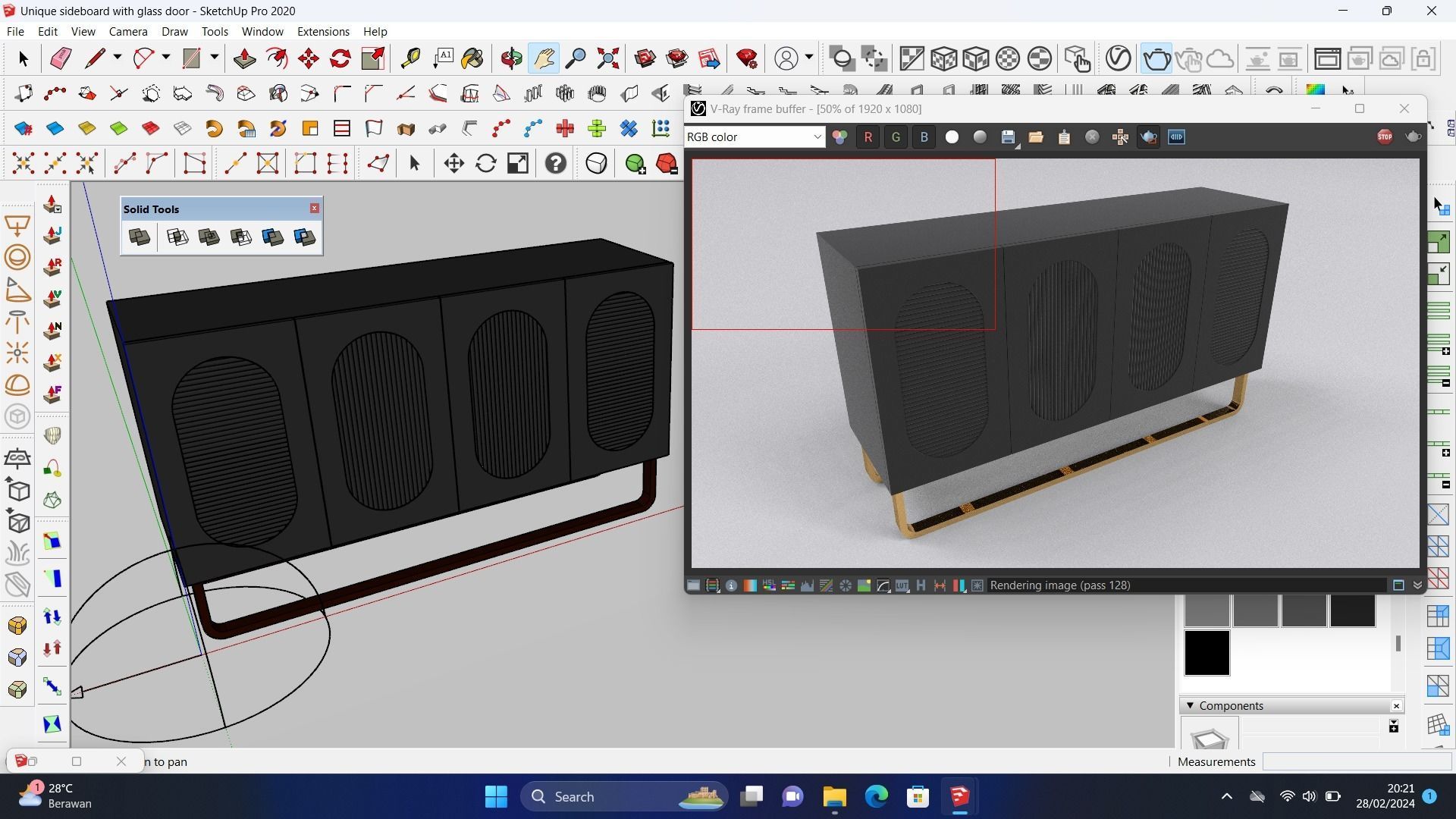 Unique sideboard 3D model_6