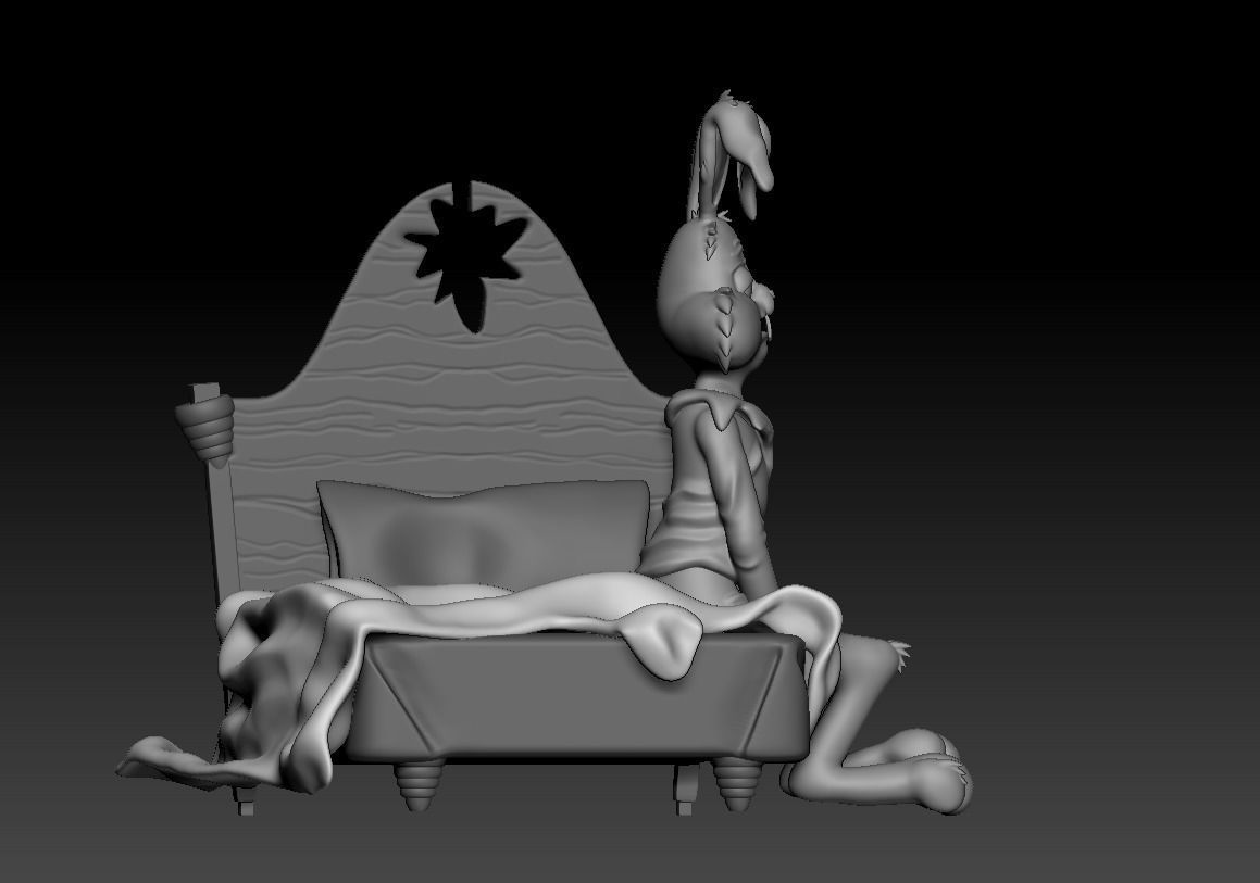 BUGS BUNNY TIRED MEME -PARTS AND COMPLETE- 3D print model_19