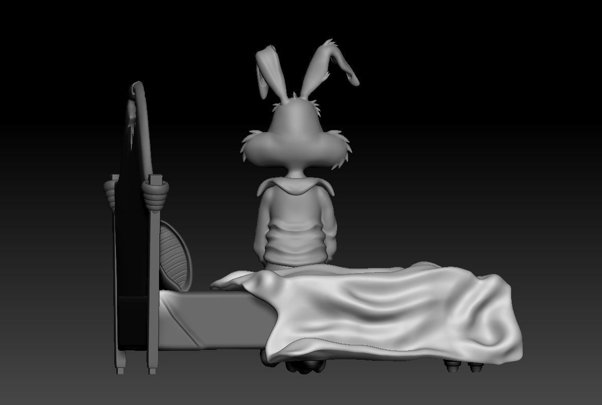 BUGS BUNNY TIRED MEME -PARTS AND COMPLETE- 3D print model_21