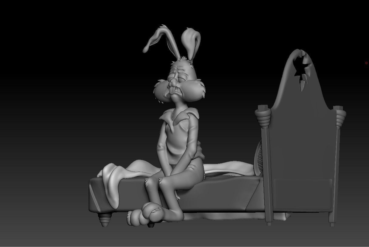 BUGS BUNNY TIRED MEME -PARTS AND COMPLETE- 3D print model_22