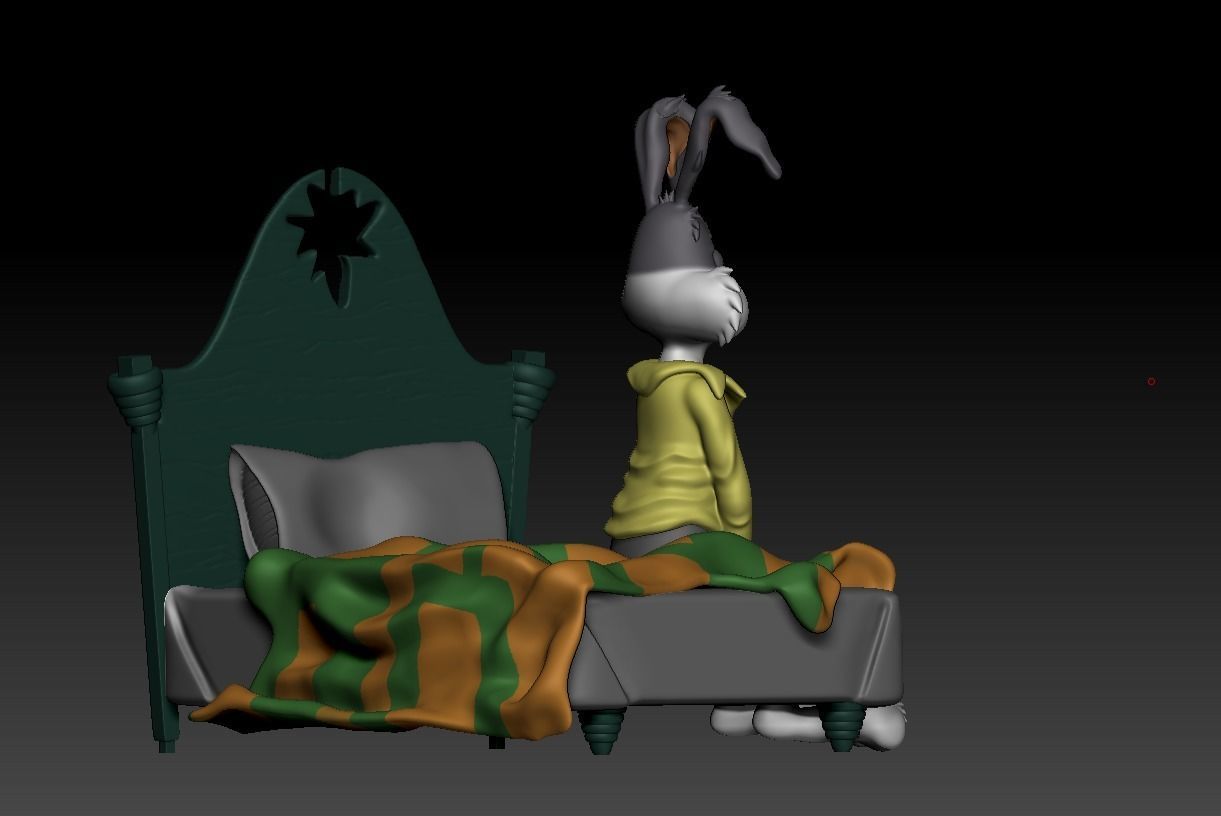 BUGS BUNNY TIRED MEME -PARTS AND COMPLETE- 3D print model_13