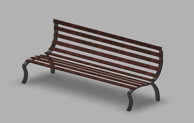 Garden Bench 3D model