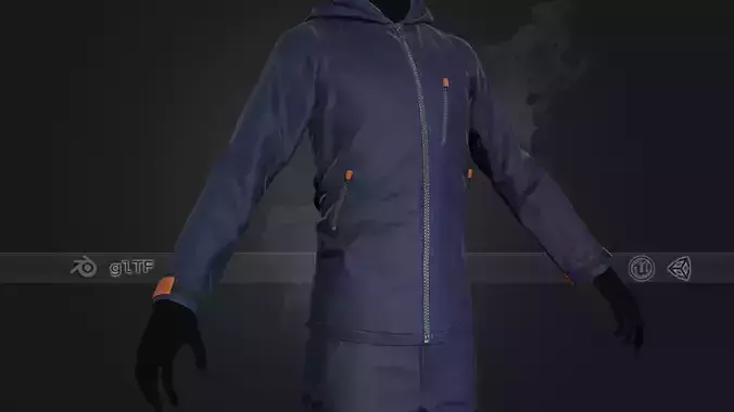 Blue Snowboard Outfit Style 1