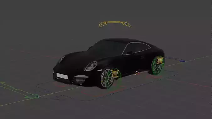 Porsche 911 Rigged Free 3D model