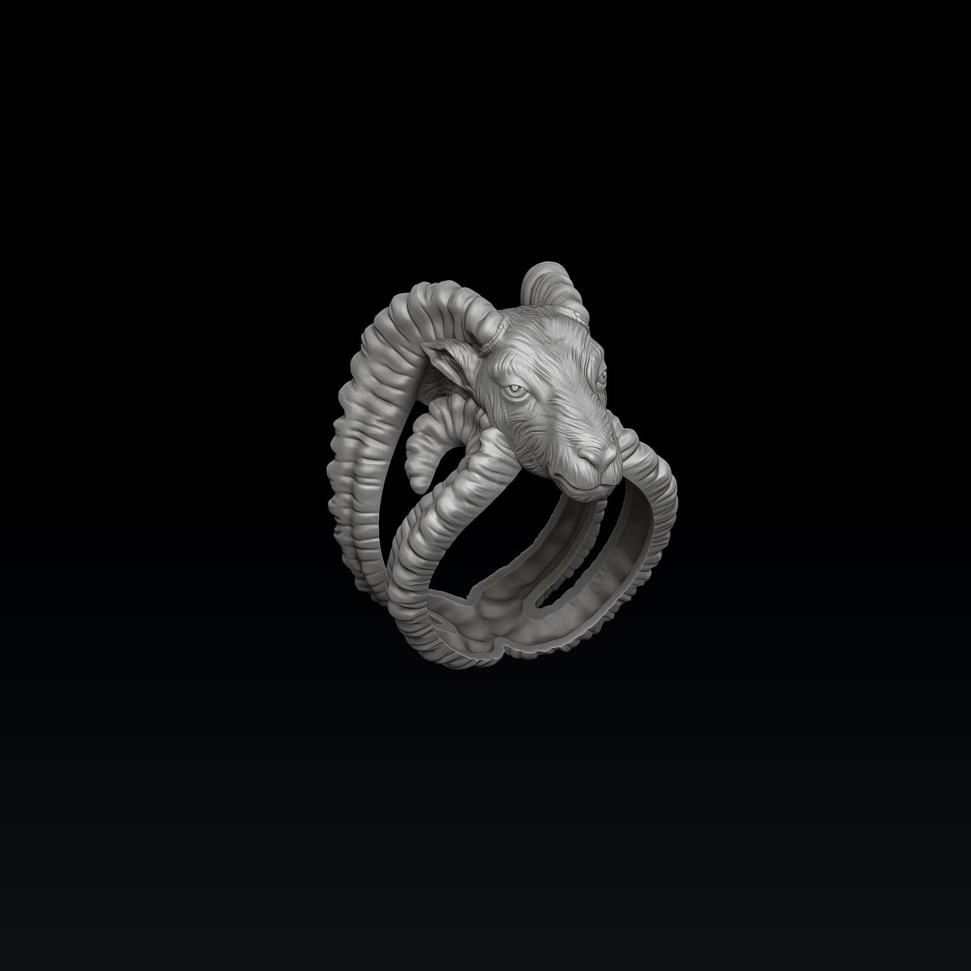 Aries Pendant Ring Collection Set 3D print model_3