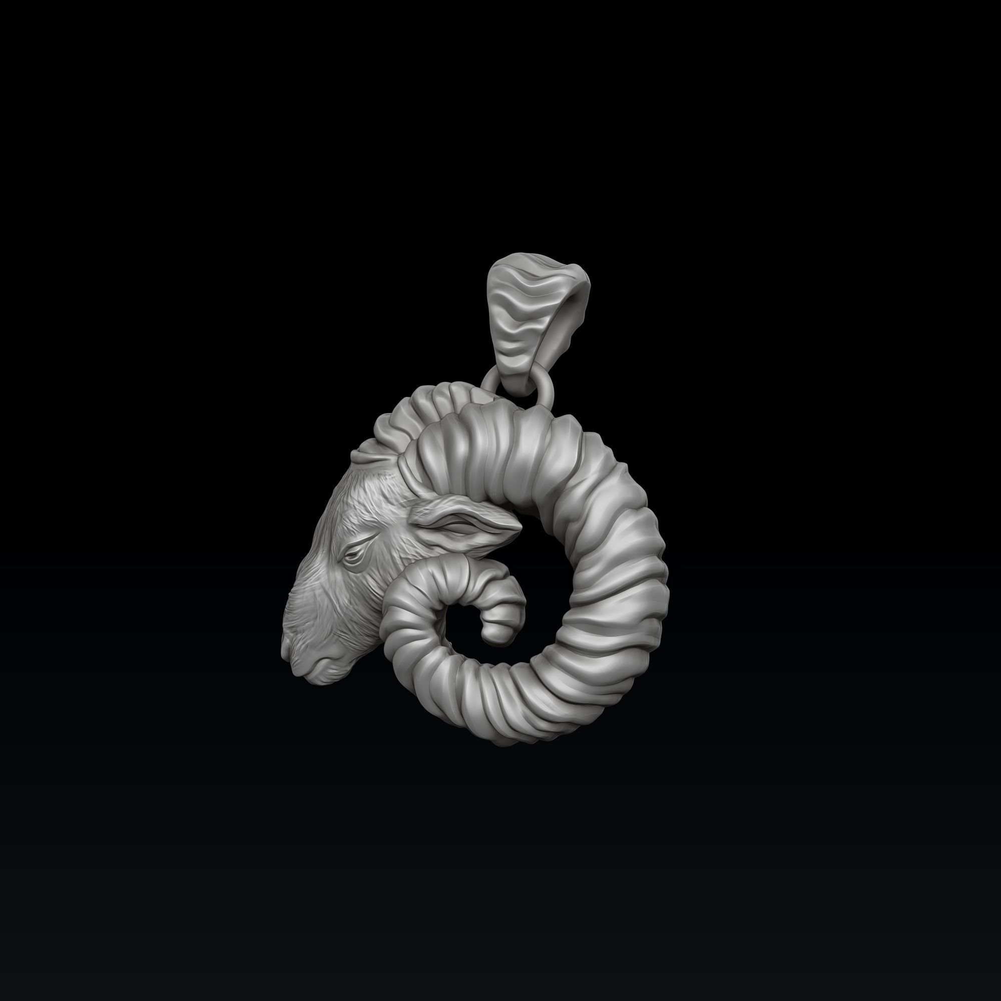 Aries Pendant Ring Collection Set 3D print model_2
