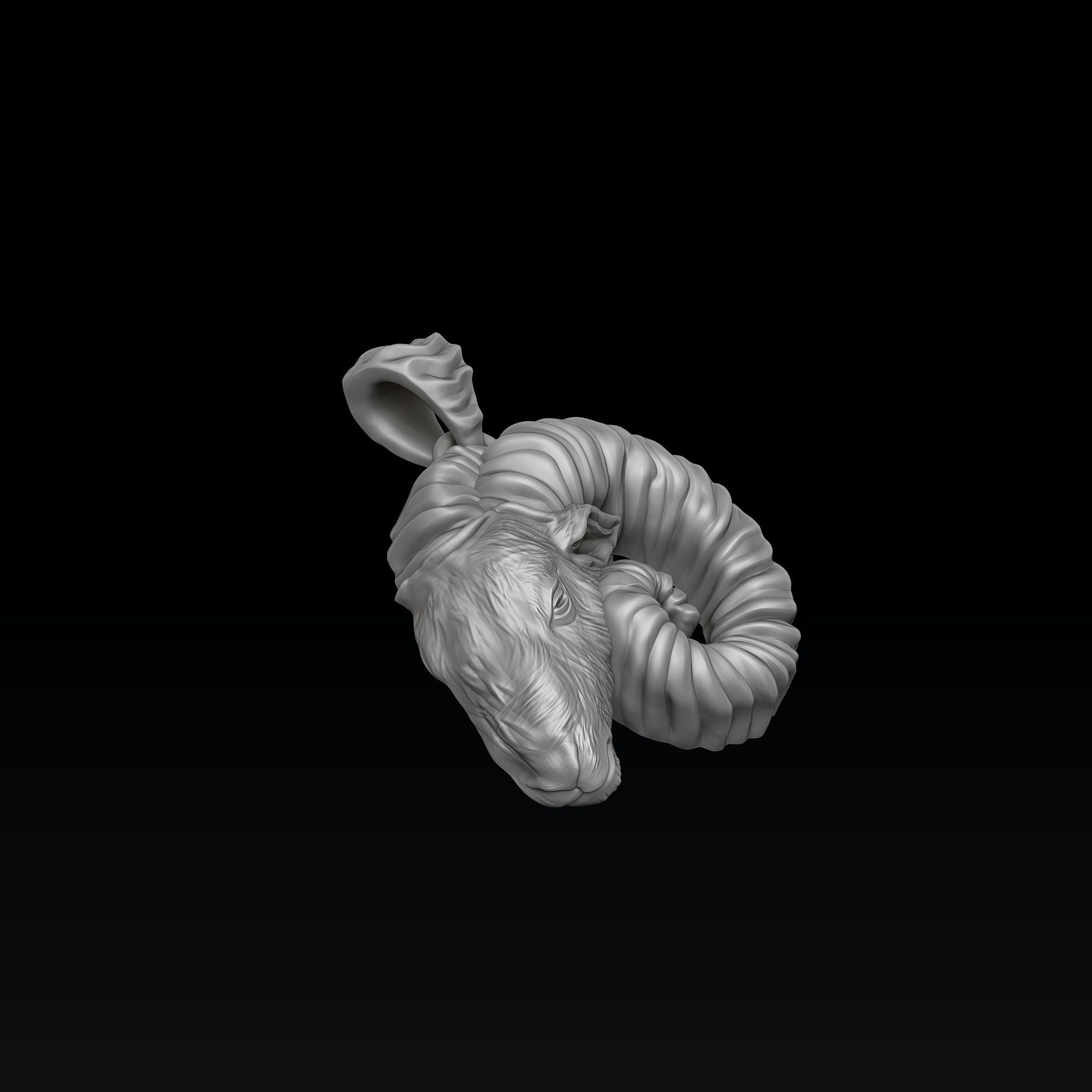 Aries Pendant Ring Collection Set 3D print model_7