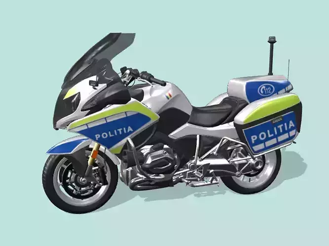 Two-wheeled police motorcycle
