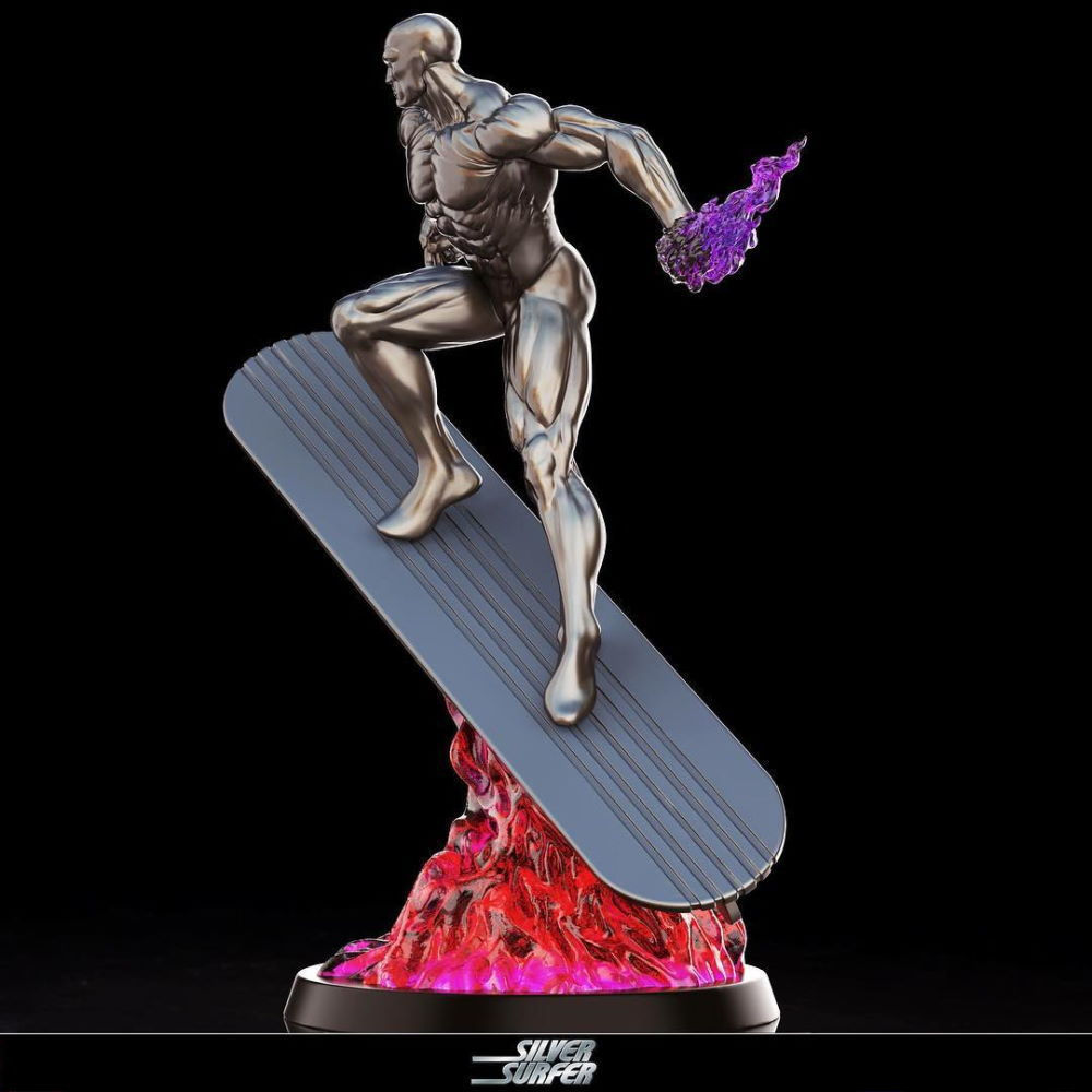 Silver Surfer 3D Model Ready to Print 3D print model_3