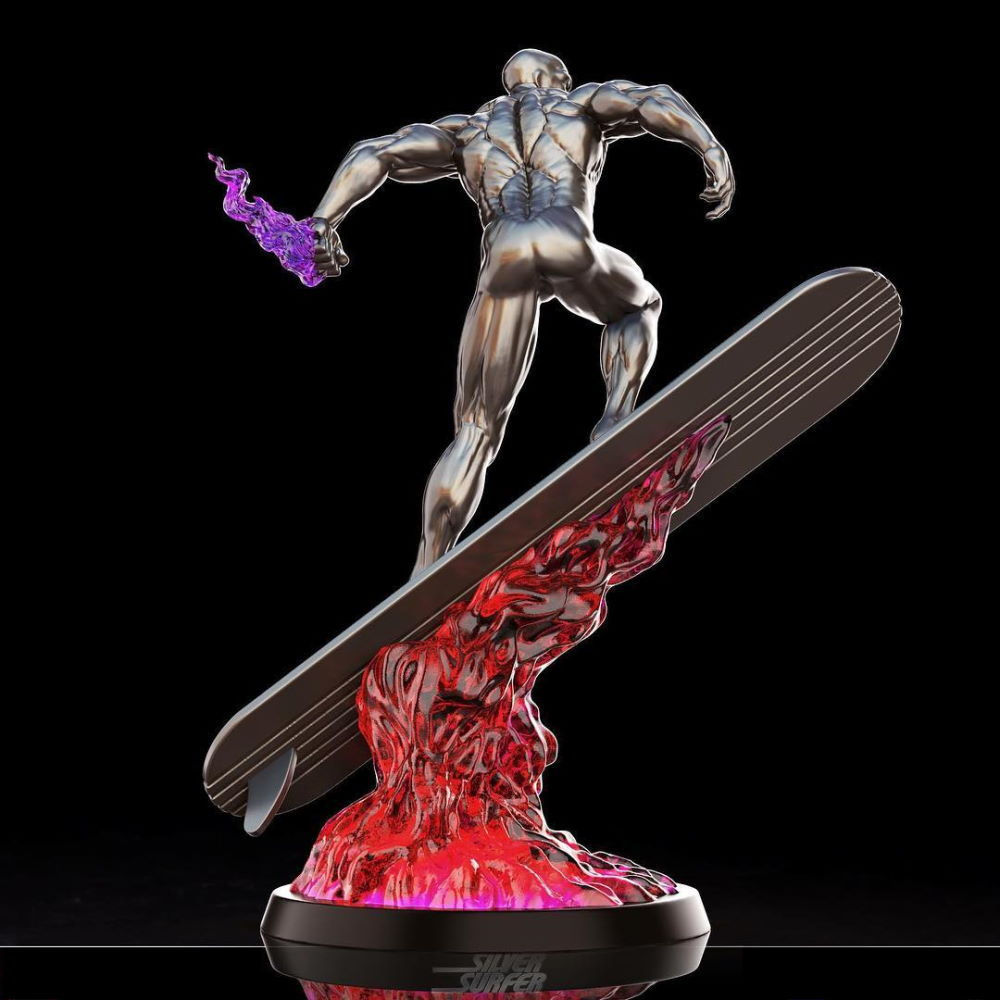 Silver Surfer 3D Model Ready to Print 3D print model_6
