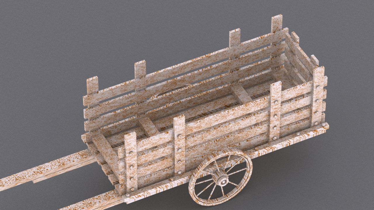 village small house Low-poly 3D model_29