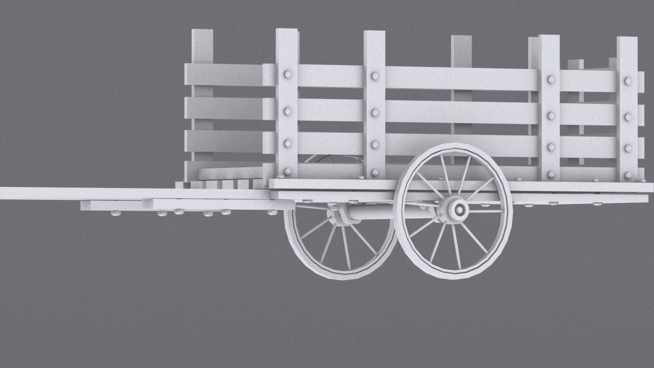 village small house Low-poly 3D model_31