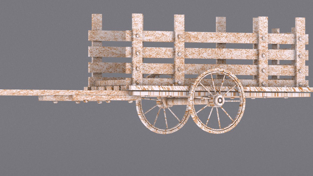 village small house Low-poly 3D model_30