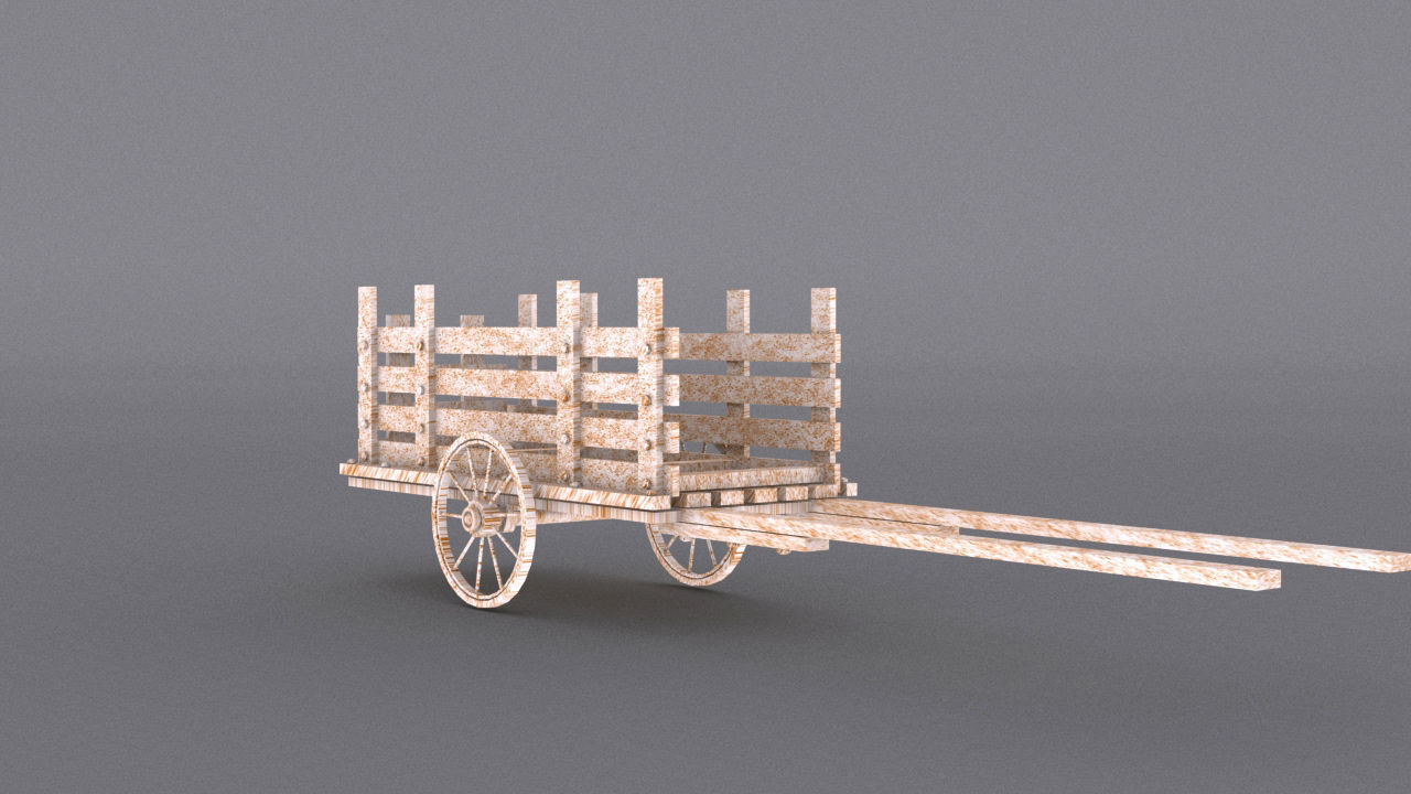 village small house Low-poly 3D model_27