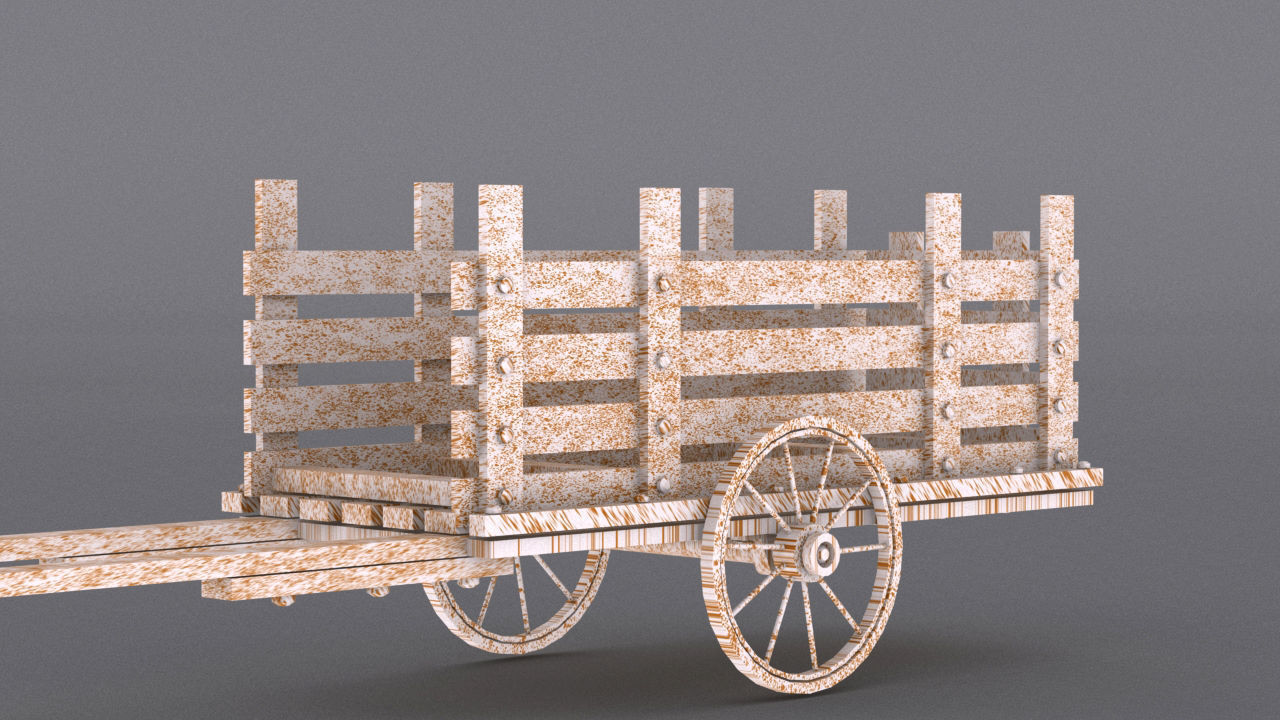 village small house Low-poly 3D model_28