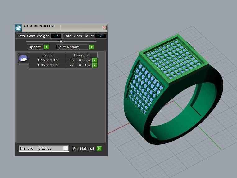 men ring 3D print model_6