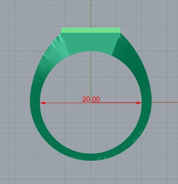 men ring 3D print model_10