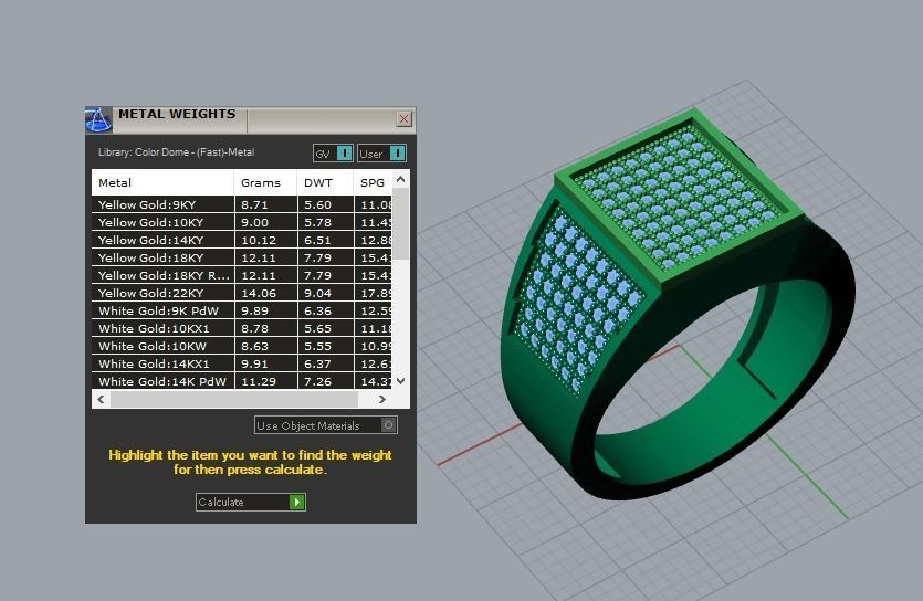 men ring 3D print model_5