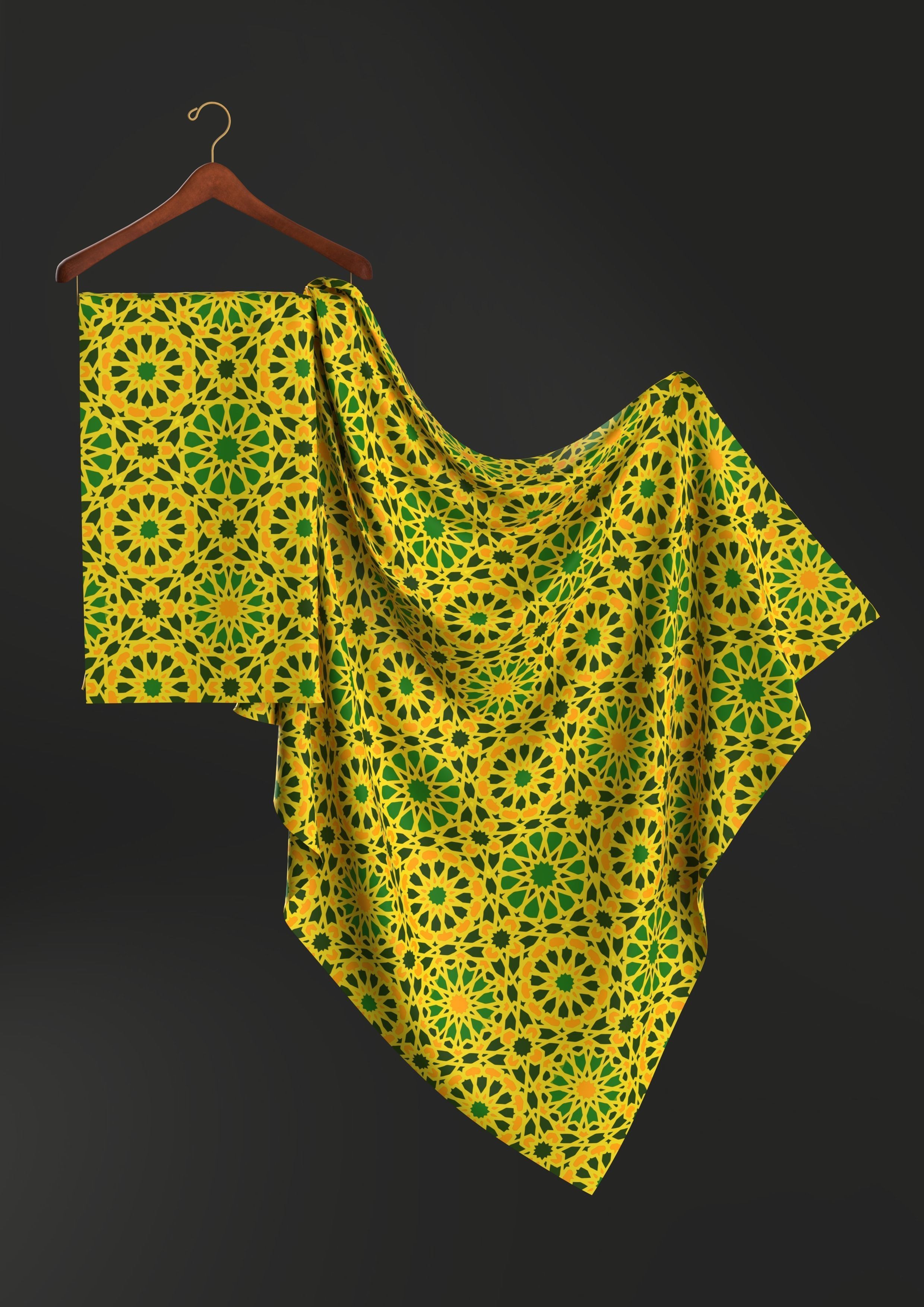 Saree display on hanger 3D model_2