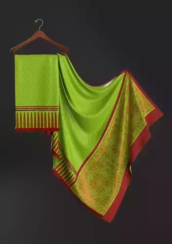 Saree display on hanger