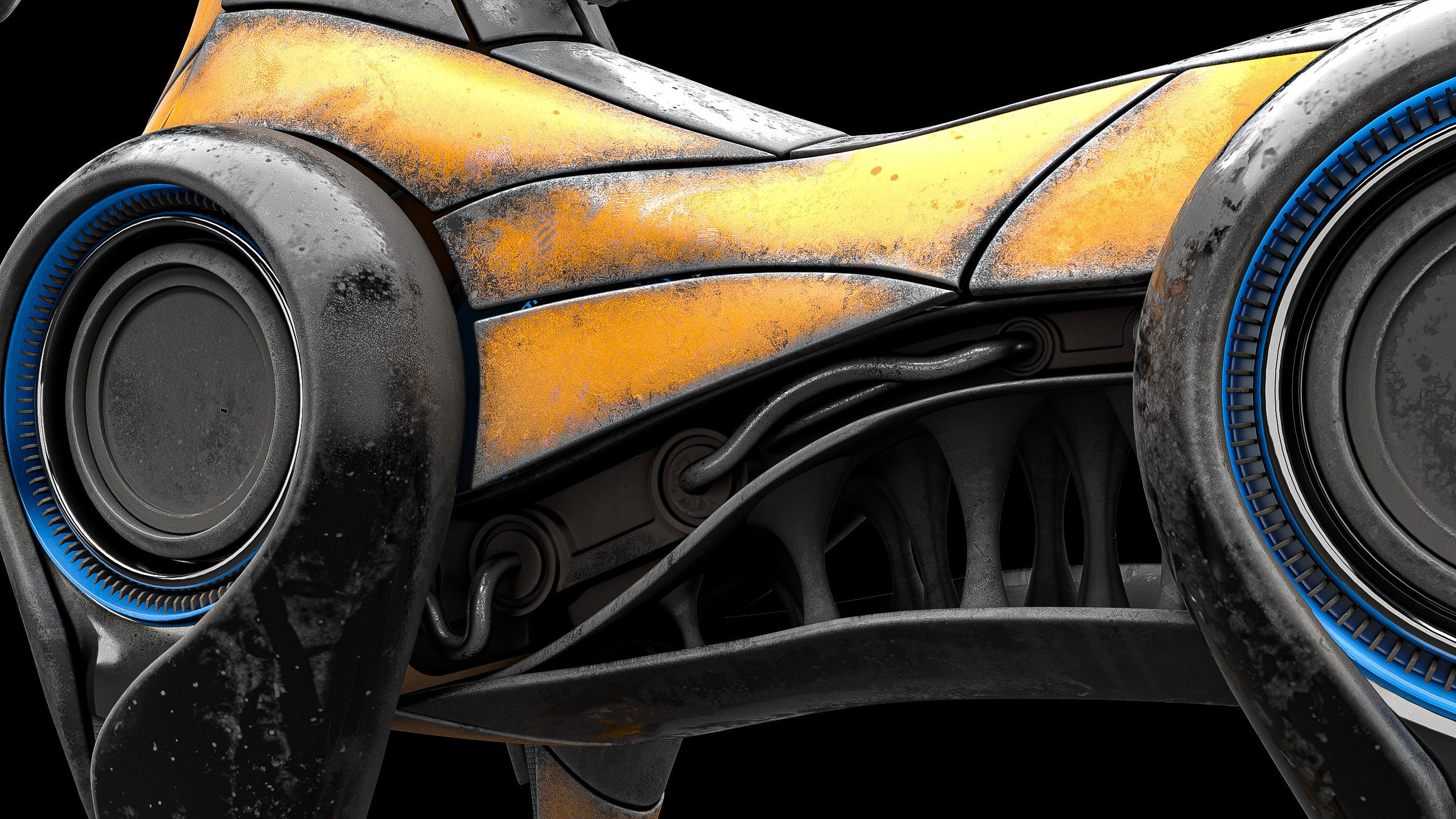 Horse Robot Low-poly 3D model_17