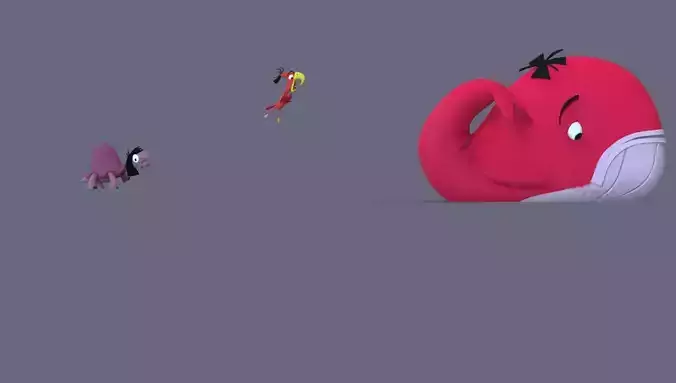 KUZCO - THE EMPERORs  NEW GROOVE - PACK X3 TURTLE - BIRD - WHALE 3D print model