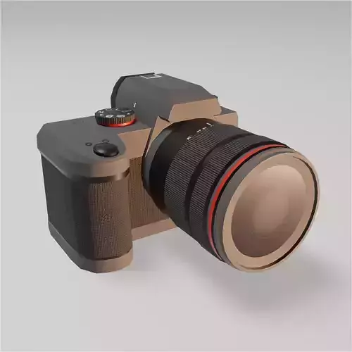 Low poly unbranded camera