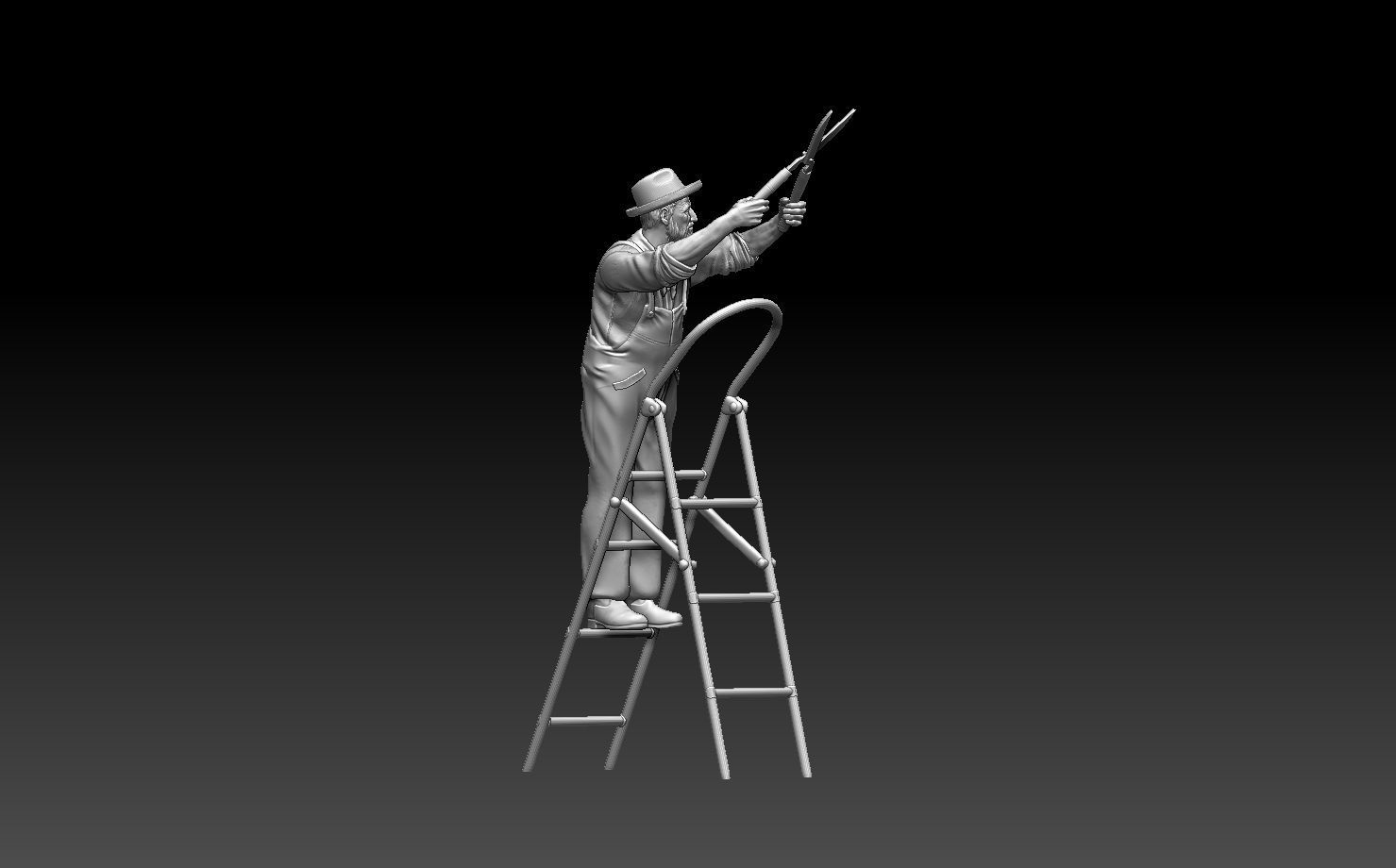 gardener man 3D print model_23