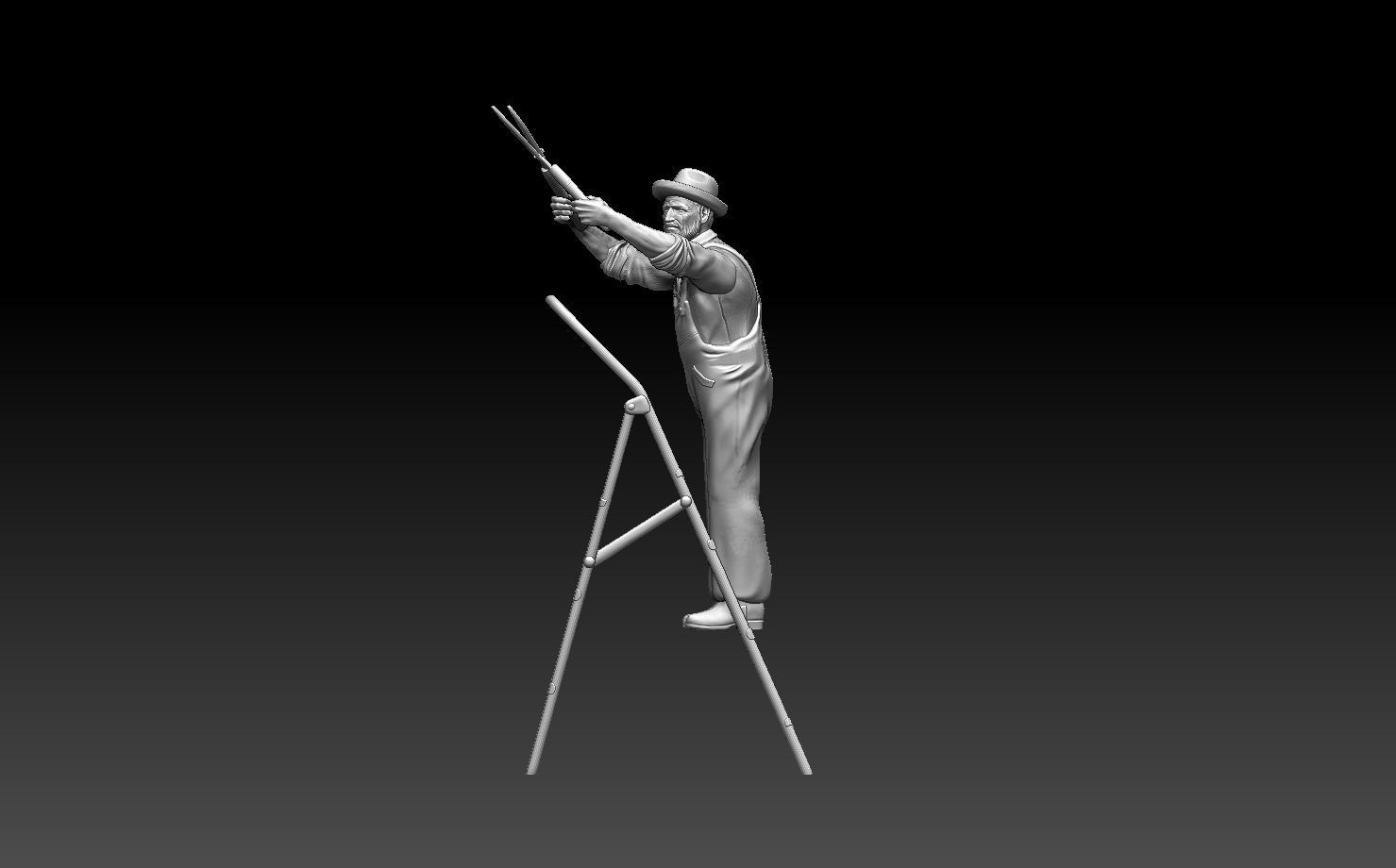 gardener man 3D print model_19