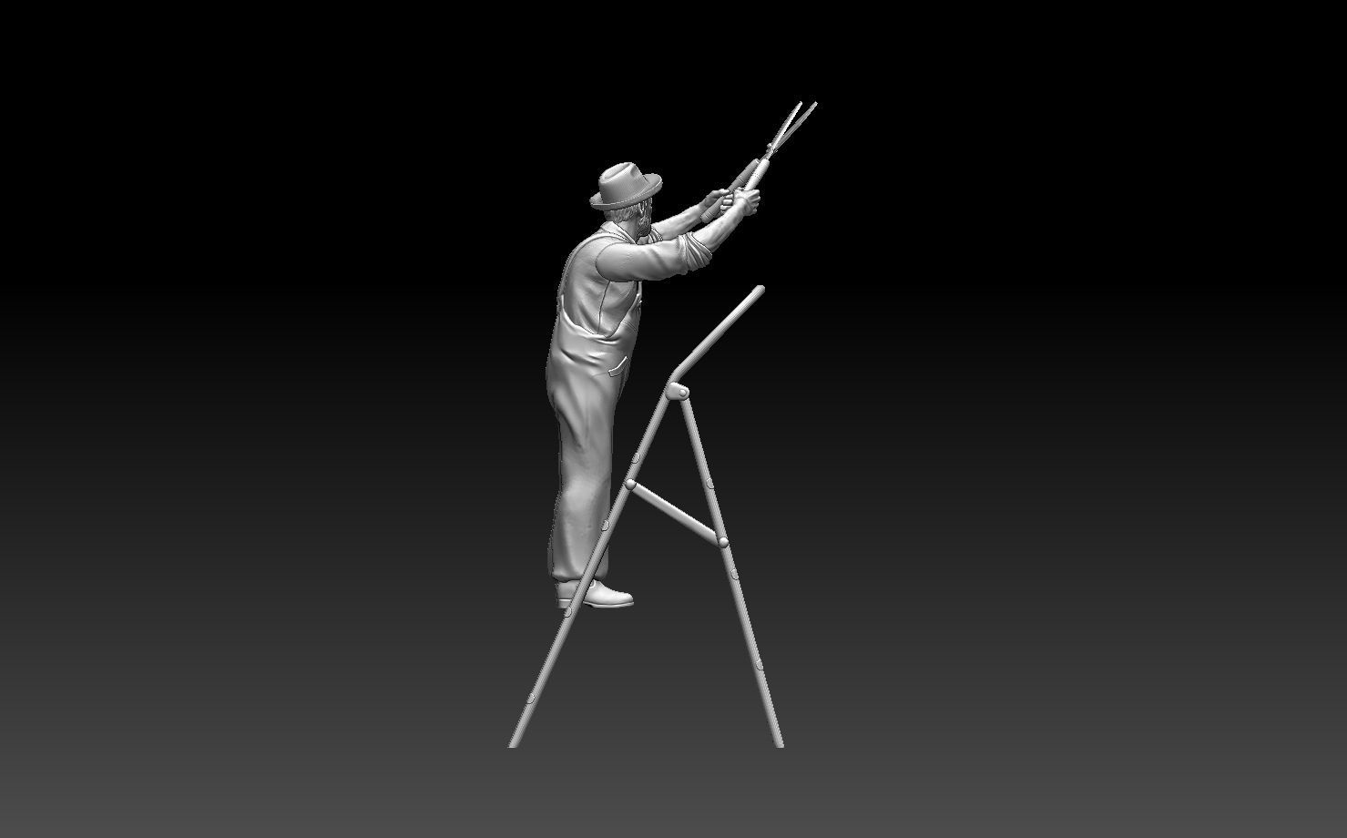 gardener man 3D print model_12