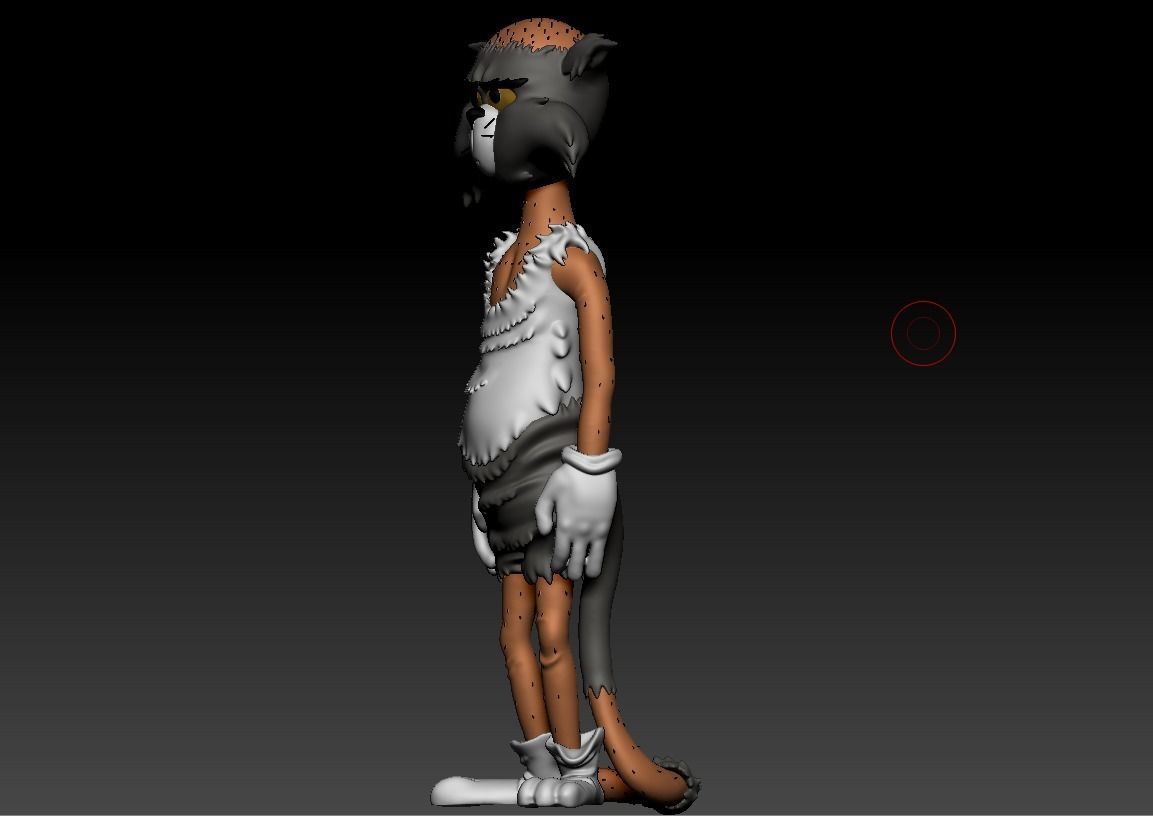 TOM AND JERRY - BALD TOM 3D print model_18