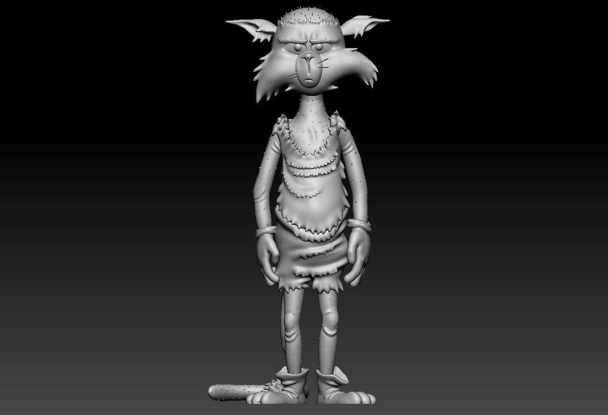 TOM AND JERRY - BALD TOM 3D print model_24