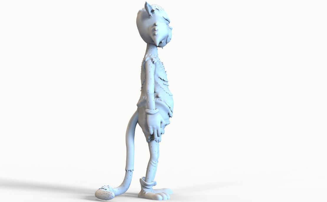 TOM AND JERRY - BALD TOM 3D print model_15