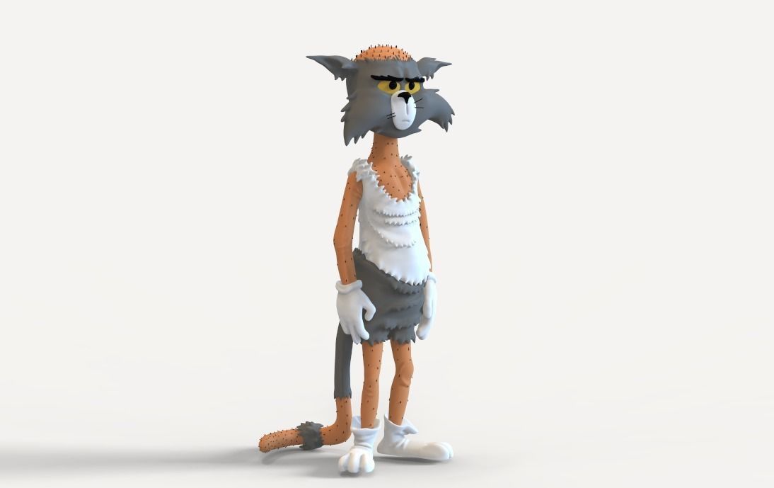 TOM AND JERRY - BALD TOM 3D print model_8