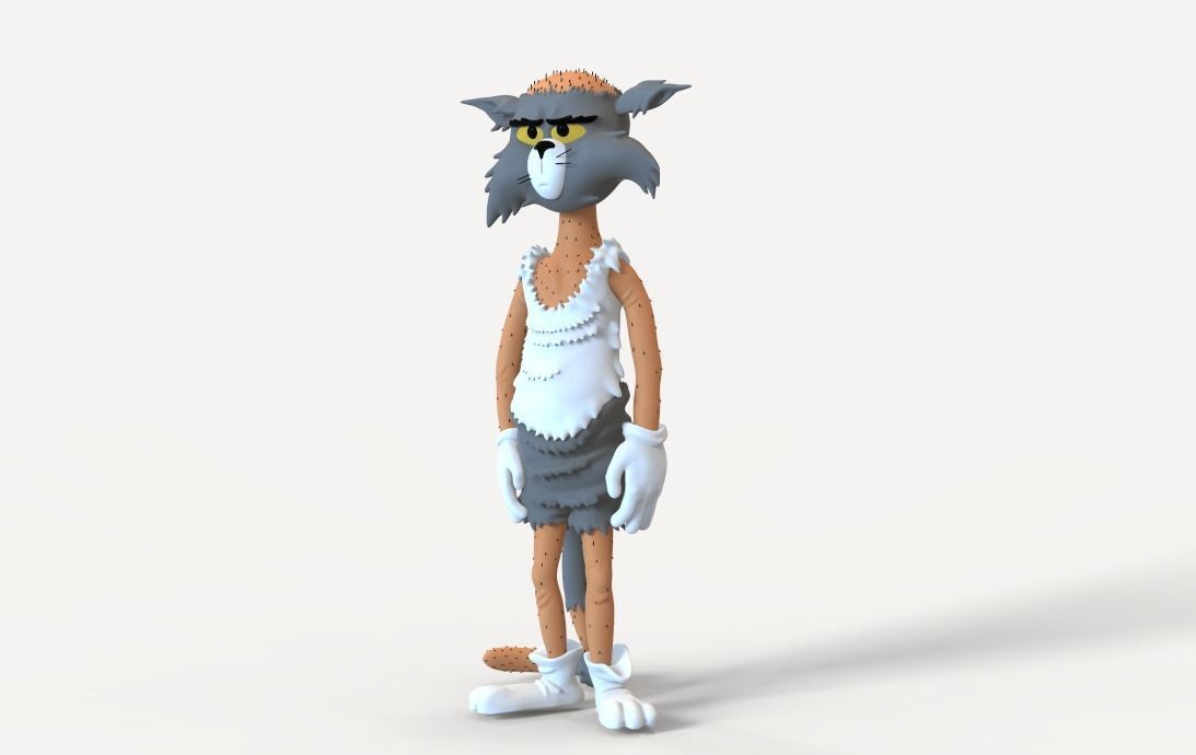 TOM AND JERRY - BALD TOM 3D print model_2