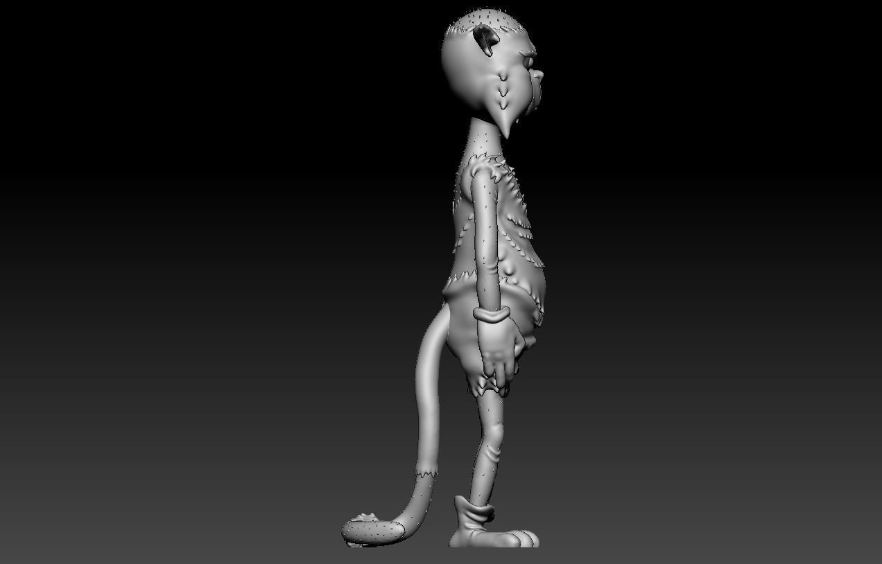 TOM AND JERRY - BALD TOM 3D print model_27