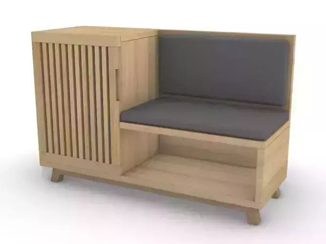 Shoe Storage Cabinet and Bench