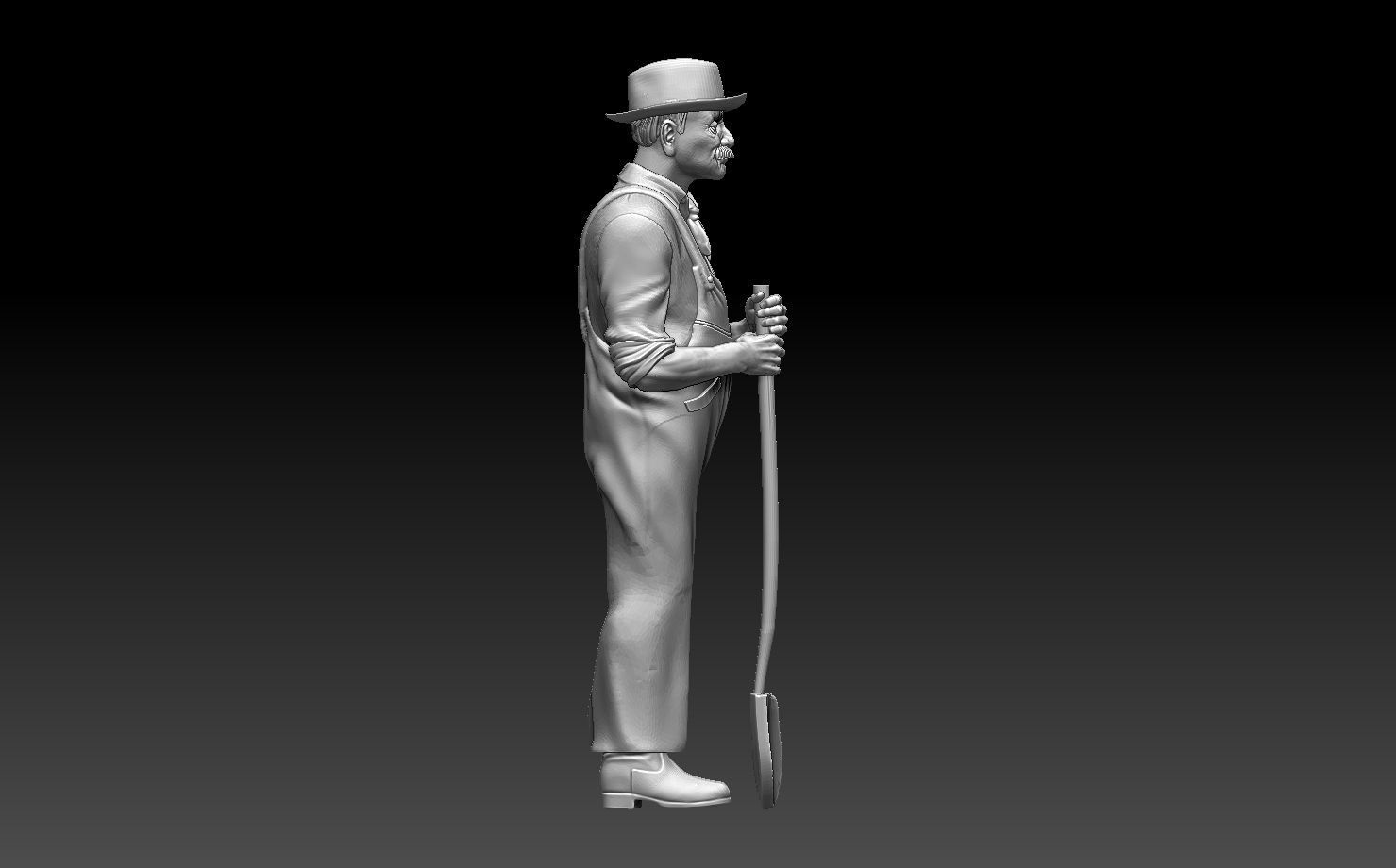 gardener man 3D print model_13
