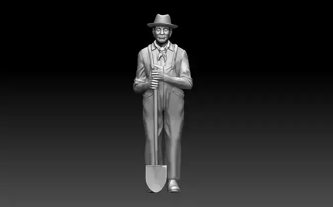 gardener man 3D print model