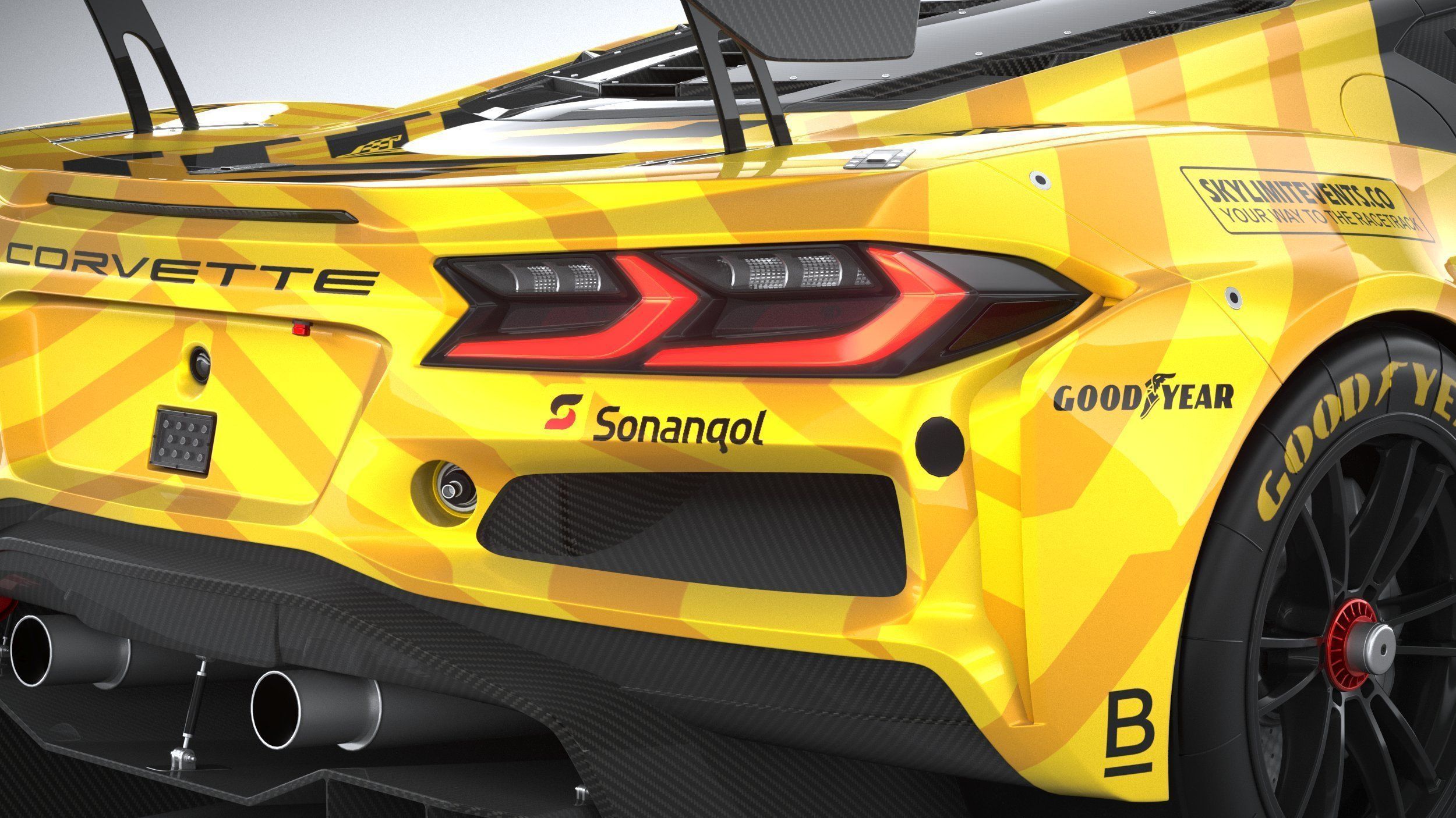 Chevrolet Corvette Z06 GT3 R Competition CG 2024 3D model_18