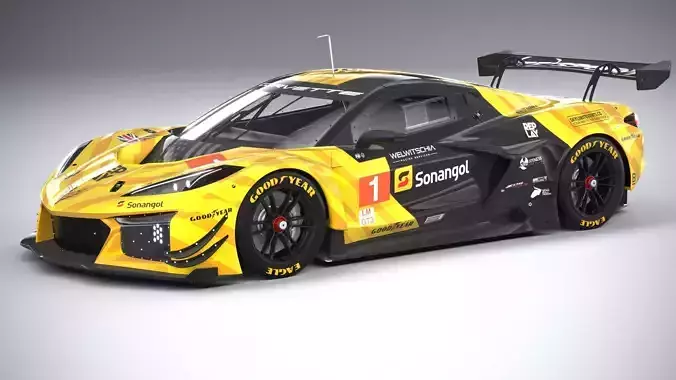 Chevrolet Corvette Z06 GT3 R Competition CG 2024 3D model