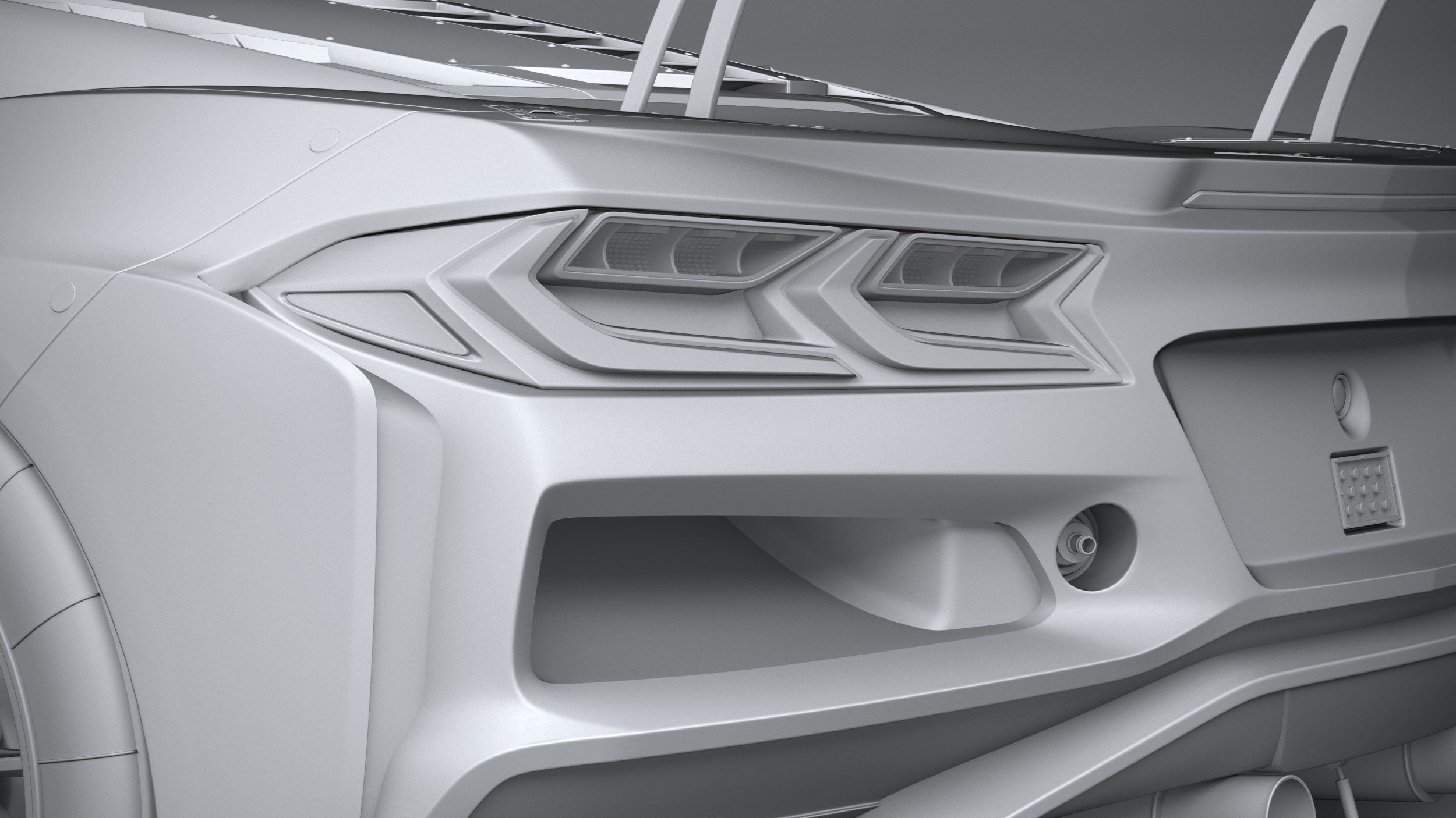 Chevrolet Corvette Z06 GT3 R Competition CG 2024 3D model_24