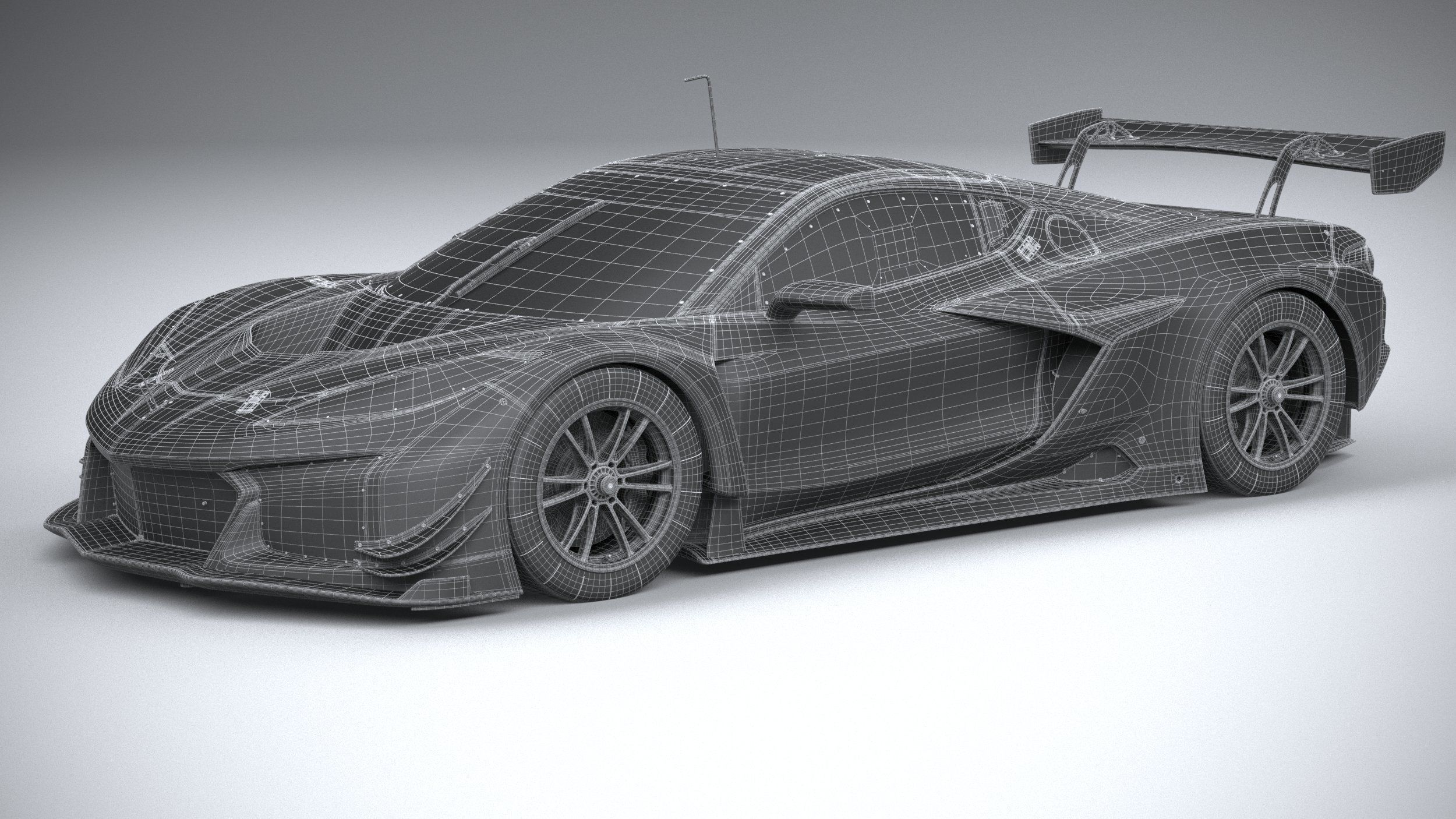 Chevrolet Corvette Z06 GT3 R Competition CG 2024 3D model_28