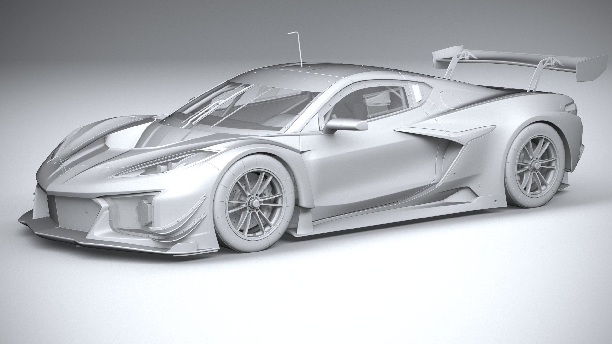 Chevrolet Corvette Z06 GT3 R Competition CG 2024 3D model_19