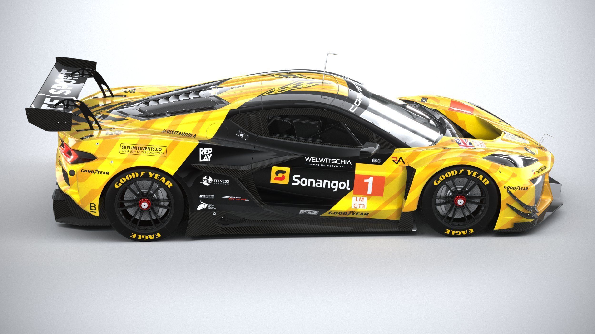 Chevrolet Corvette Z06 GT3 R Competition CG 2024 3D model_11